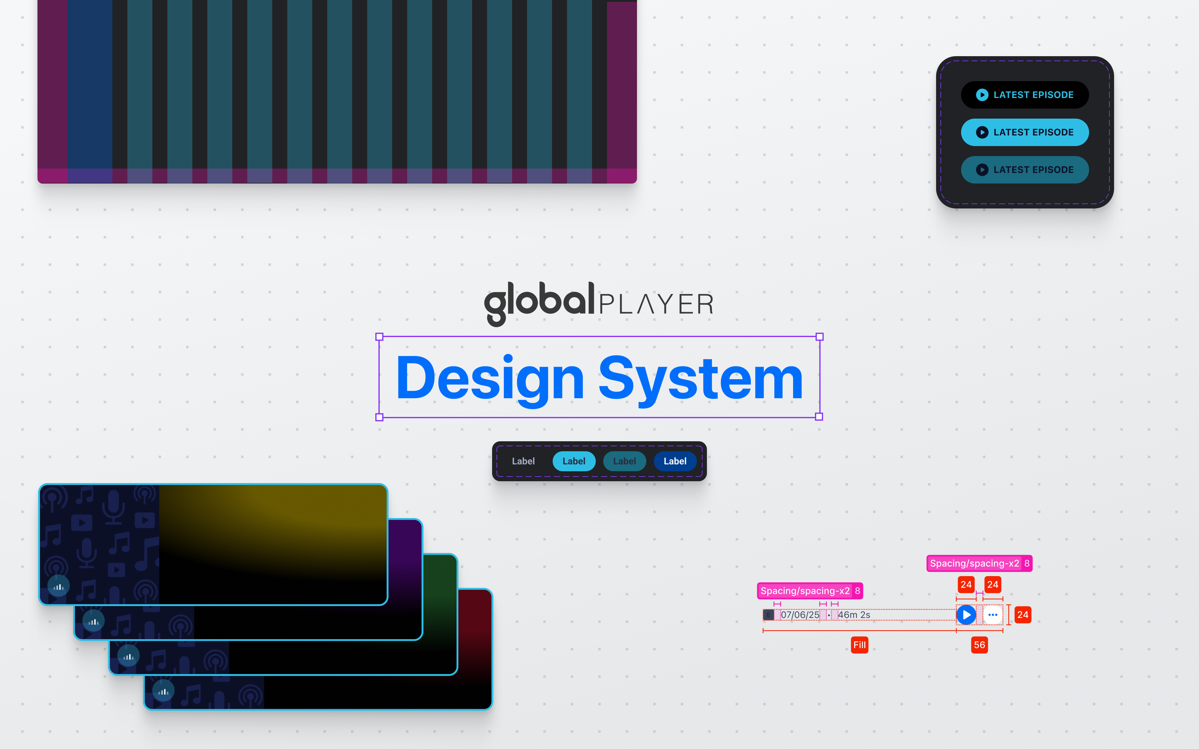 Global Player CTV app UI kit cover