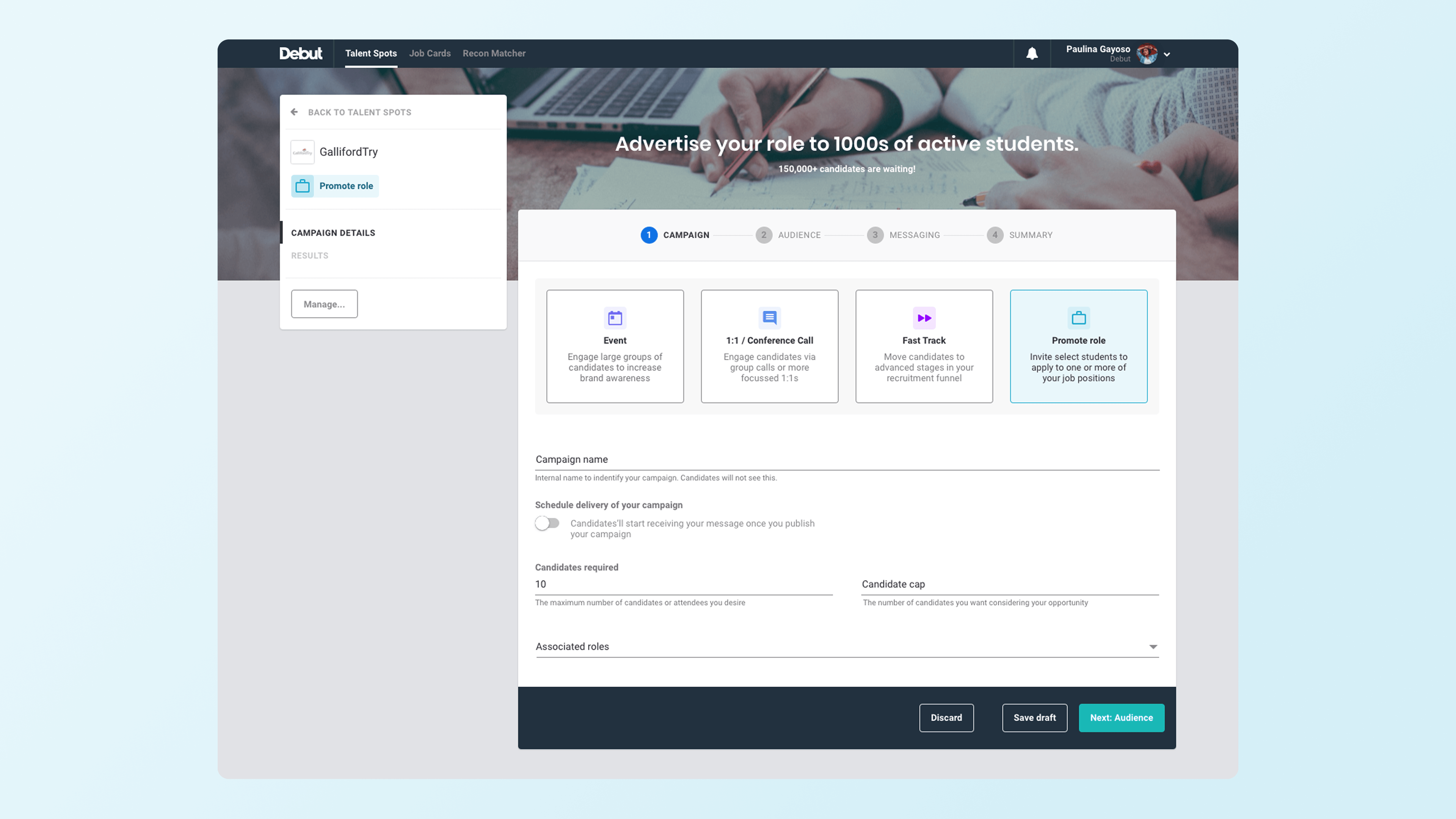 Targeted Reach: Tools for precise talent targeting and audience size across 40 data attributes