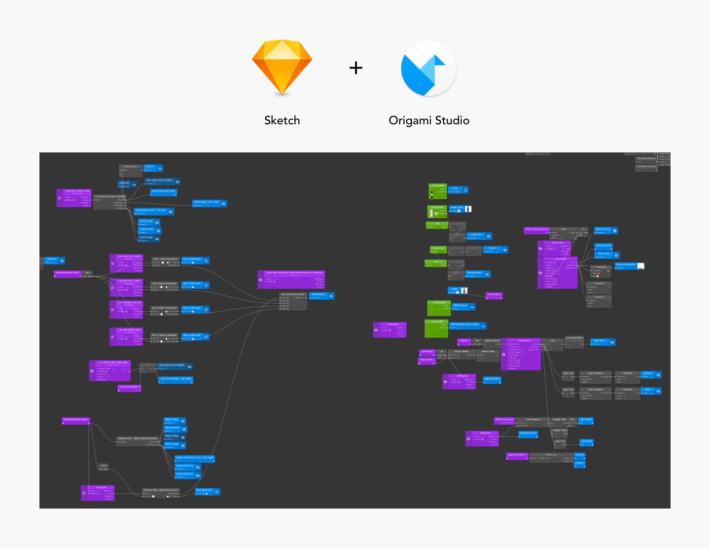 Origami prototype for saved items usability testing.